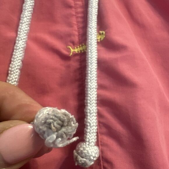 J. McLaughlin Swim Trunks Lined Mens XL Pink Fish Embroidered Summer Preppy - Picture 12 of 14